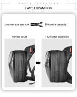 Bolsa De Pierna Impermeable Para Motocicleta Carbono Fibra Caja Rígida Hombro Pack Casual Exterior Para Hombres Y Mujeres - details 5
