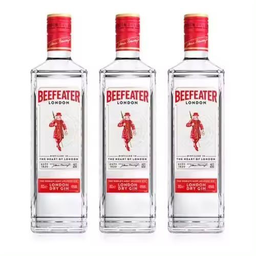 Beefeater London Dry Gin - Ginebra Original (700ml) 3bote - 1