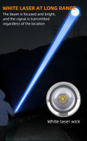 MiniLinterna De Cadena Multiusos Recargable Rápida Impermeable Con Luz Fluorescente Magnética Para Camping Y Defensa - details 1