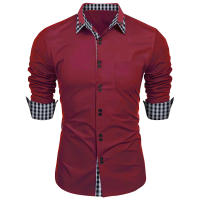 Camisa Rayada Para Hombre Otoño 2024 Estilo Casual De Negocios Manga Larga Con Botones Cuello En V Comodidad Y Estilo Para Oficina - details 7