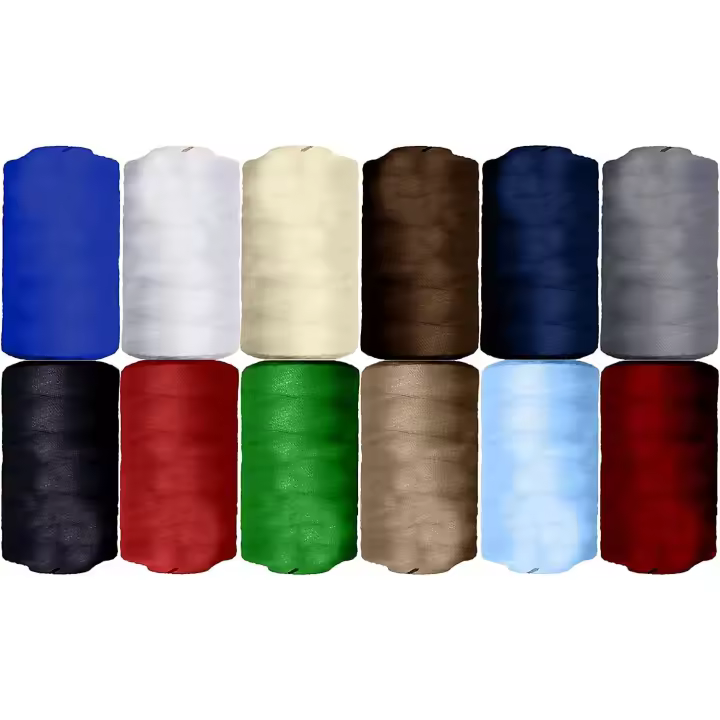 Euroxanty Hilo de Costura 100% Poliéster | Set de 12 Bobinas de Hilo de Colores de 500 M | Alta Resistencia - 1