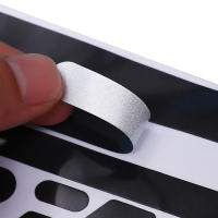 Pegatina Reflejante Para Motocicleta Negro Alta Calidad Para Casco Y Coches Cinta Reflejante Para Bicicletas Y Remolques Protección Decorativa Impermeable - details 6