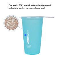 Botella De Deporte Plegable TPU Con Copas Suaves Para Running Ciclismo Senderismo Bolsa De Agua Flexible Y Collapsible - details 3
