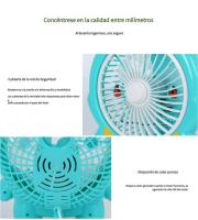 Ventilador eléctrico de dibujos animados para dormitorio de estudiantes, oficina, ventilador de escritorio silencioso, mini ventilador portátil pequeño para el hogar - details 7