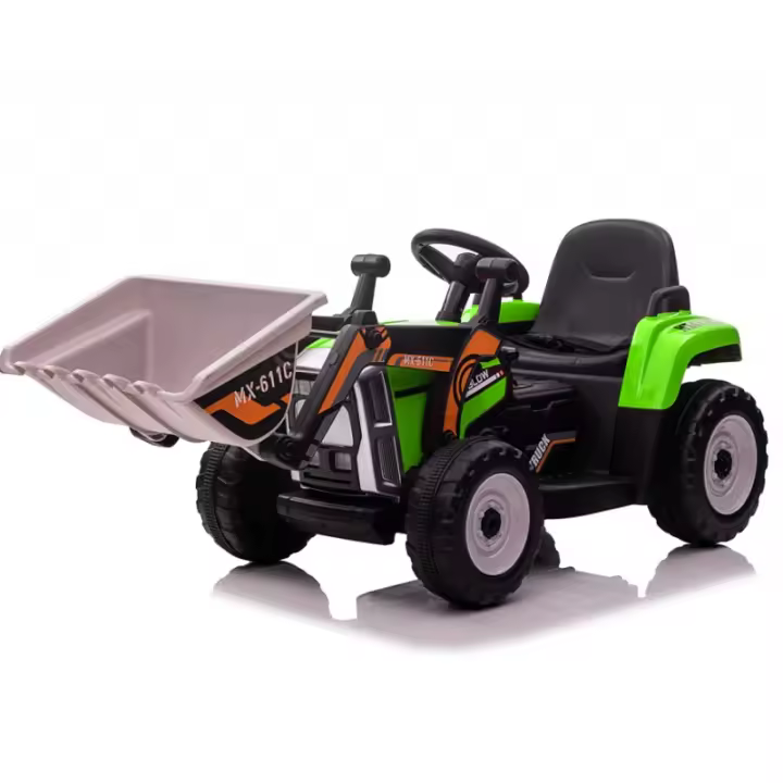BabyCoches - Tractor eléctrico 12V para niños con mando a distancia, equipo de sonido, batería 12V. Tractor con PALA. Gama de coches eléctricos para niños y vehículos infantiles a batería. Tractor eléctrico a batería con doble motor y mando de padres. - 1