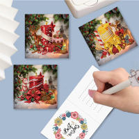 12pcs Tarjetas De Navidad Con Pintura De Diamantes DIY Bordado De Diamantes Con Sobres Set De Tarjetas De Fiestas Regalo De Navidad - details 8