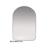 Espejo Decorativo de Pared Tipo Júpiter 40 x 60 cm – Espejo Moderno con Parte Superior Curva y Bordes Ovalados – Diseño Elegante y Minimalista para Baño, Recibidor, Dormitorio o Salón – Estilo Contemporáneo- Disponible en Negro o Dorado - details 1