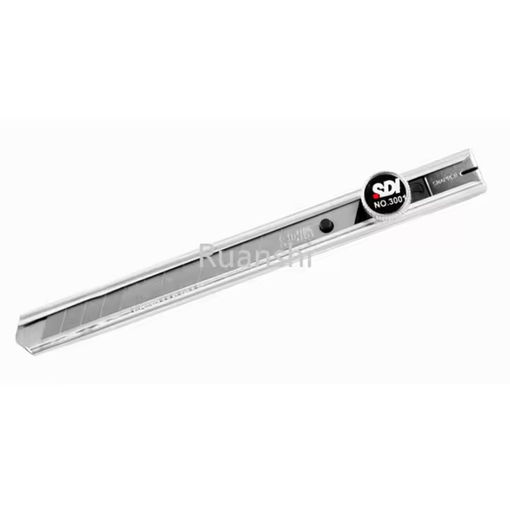 Cuchillo De Utilidad SDI 9mm Tamaño Pequeño Acero Inoxidable Con Bloqueo Espiral Para Cortar Papel Tapiz Y Film 3001C Abre Caixa Express - 1