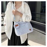Nueva Bolso De Hombro Para Mujer Estilo Harajuku Diseñador Moda Tamaño Grande Capacidad Grande Estampado Solido Y Cuadros Bolso Transversal Para Estudiantes - details 8