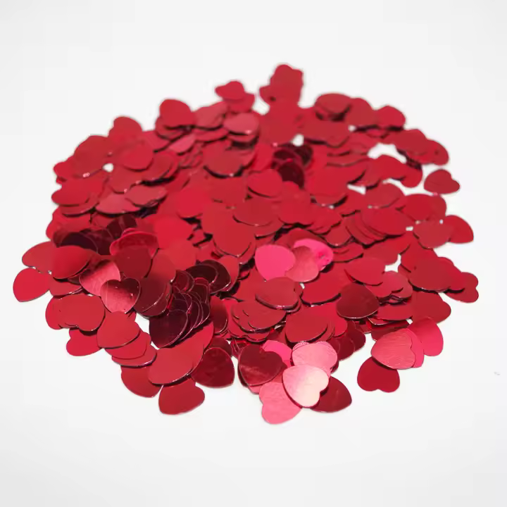 Confeti De Corazones Y Corazones Rosa Y Azul Para Decoración De Fiestas De Boda Cumpleaños Baby Shower Y Más 10mm 15G/paquete - 1