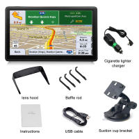 Navegación GPS para coche, mapa 2022, pantalla táctil de 7 pulgadas, GPS de coche de 256 a 8 GB, guía de dirección de giro de voz, velocidad de soporte y advertencia de luz roja, mapa preinstalado de toda la vida de América del Norte, actualización gratui - details 5