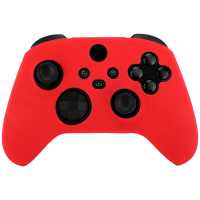 Ociodual Funda de Silicona Compatible con Mando XBox X/S Roja Antigolpes Anticaídas Goma Polvo Flexible Suave Cubierta Skin - details 1