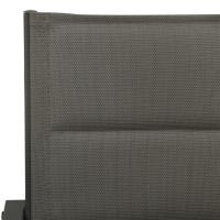vidaXL Juego de comedor para jardín 3 piezas acero y textilene negro - details 4