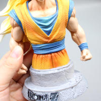Figura De Acción Dragon Ball 20cm Gk Goku Semi-Cabeza Super Saiyan Modelo Hecho a Mano Estatua De Colección Decoración Juguete Regalo - details 7