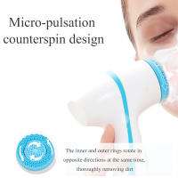 Nueva Cepillo De Limpieza Sonic Nu Face Rotativo Sistema De Spa Facial Galvanica Profundo Limpieza Y Eliminación De Quistes Negro USB Incluido Rejuvenecimiento De Piel Hidratación Tensado - details 2