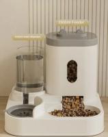 Tazón Automático Para Gatos Y Perros Con Fuente De Agua Gran Capacidad Con Soporte Elevado Alimentos Y Agua Para Mascotas Suministros - details 3