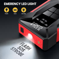 Banco de energía de emergencia para coche de 28000 mAh, inflador de neumáticos de 150 PSI, multifunción, bomba de aire con bolsa - details 5