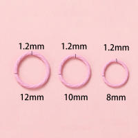 50pcs Anillos De Salto De Metal En Colores Para La Creación De Joyas Y Bolsas De Llaveros 8/10/12mm Conector DIY - details 0