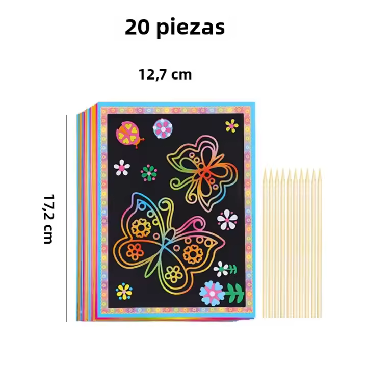 Papel De Arte Con Pincel Mágico Para Niños Juguetes De Dibujo Regalo De Cumpleaños Y Navidad Para Niños Y Niñas - 1