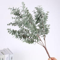 Ramas Artificiales De Eucalipto Hojas De Eucalipto Falsas Para Decoración De Hogar Oficina Bouquet De Flores Centros De Mesa Y Bodas - details 4