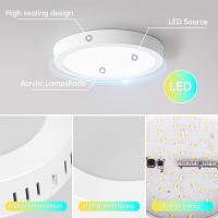 Lámpara De Techo Moderna LED Potencia 15/20/30W Fijación En Panel Adecuada Para Dormitorio Sala De Estar Cocina Decoración De Hogar Luz Blanca Neutra Cálida Voltaje 110V-220V - details 4
