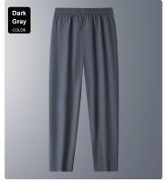 Pantalones De Verano Para Hombre Seda Helada Transpirables Casuales Delgados Secado Rápido Estilo Recto Cintura Elástica Deportivos Fitness - details 6