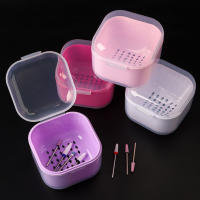 Caja Portátil De Desinfección Para Brocas De Arte De Uñas Y Cabezales De Molienda Herramienta De Estérilización Manicura Material Plástico Tamaño Único - details 7
