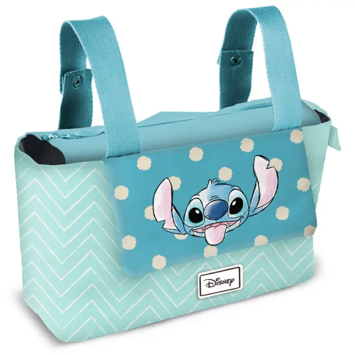 Bolso Maternidad Lovely Lilo y Stitch Adp. Carro 27x31x12cm. - 1