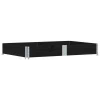 vidaXL Jardinera de madera maciza de pino 150x100 cm Color Marrón,  Negro,  Gris y mas - details 0