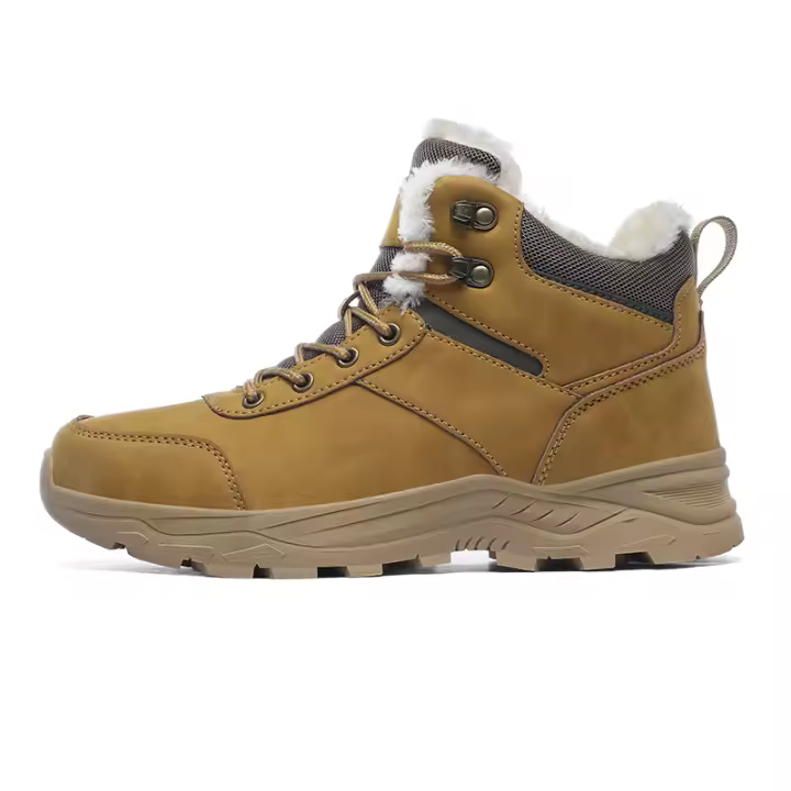 Botas De Camuflaje Para Hombres Talla Grande Impermeables De Cuero PU Para Invierno Botas De Nieve Calientes Con Suela De Goma Y Forro De Plush - 1