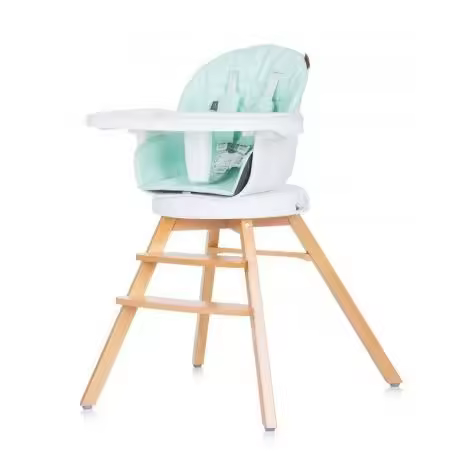 Chipolino Trona evolutiva 3 en 1 con patas de madera y asiento de polipiel giratorio ROTTO de Chipolino - 1