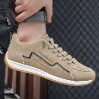 Zapatos De Deporte Para Hombre Casual Retro Zapatillas De Correr Al Aire Libre Con Cordones Antideslizantes Transpirables Para Primavera Y Otoño - details 2
