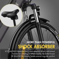 Fafrees F28 Pro Bicicleta eléctrica urbana paso a paso de 27,5'' 25 km/h Motor de 250 W 36 V 14,5 Ah Batería extraíble integrada Shimano Engranaje de 7 velocidades - Negro - details 6