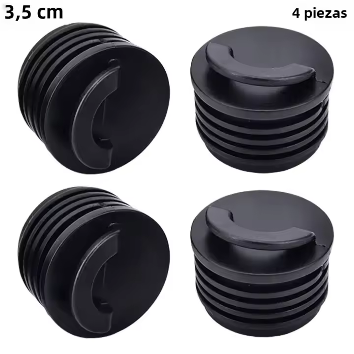 4pcs Paradas De Agujeros De Escupidera Para Barco De Goma Piezas De Kayak De Aventura Acuática Tapones De Orificios De Drenaje Para Remeras Y Botes Marinos - 1