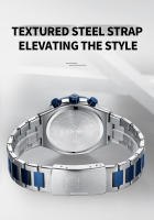 Reloj De Moda NAVIFORCE Para Hombres De Calidad Superior Acero Inoxidable Impermeable Clásico Cuarzo Reloj De Pulsera Grande Con Manos Luminosas Y Fecha Automática - details 15