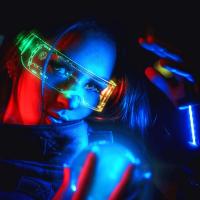 Gafas Luminosas LED De Siete Colores Para Fiestas De Cumpleaños Bares Festivales De Música Navidad Y Ciencia Ficción - details 0