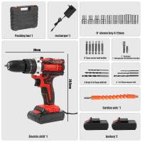 Taladro Eléctrico Inalámbrico 21V Destornillador Eléctrico 32N-m Taladro de Impacto de Gran Par 18+1 Ajuste de Velocidad Ligero 1.2kg Juego de Herramientas de Bricolaje para el Hogar - details 6