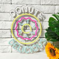Luces LED Neón Deliciosos Donuts Para Decoración De Pared Tienda De Pastelería Decoración De Tienda De Caramelo Signo De Negocio USB Powered - details 4