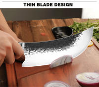 Cuchillo De Cocina Chef Butcher De Acero Al Carbono Forjado a Mano Con Mango De Madera Herramienta De Cocina Chop Cleaver - details 1