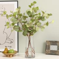 Rama De Eucalipto Artificial Para Bodas Y Decoración De Hogar Verde Hoja Sola Para Vajillas Y Hotelería Decoración De Navidad - details 7