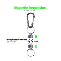 Soporte De Retención Magnético Con Correa Enrollada Herramientas De Pesca Fuerte Imán Hebilla De Cierre Rápido Anticaída Accesorios De Cuerda - details 3