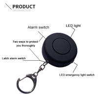 Llavero De Seguridad Con Alerta Y Silbato De Alta Decibelios 130dB Con Luz LED Portátil Para Auto-Defensa Personal Anti-Lobo - details 4