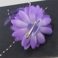 Pinza De Pelo Con Plumas Y Perlas Accesorio De Boda Para Mujer Adorno Para Cabello De Fiesta Y Danza Latina - details 7
