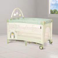 Asalvo Cuna de Viaje Complet Duo – Cuna para Bebé con Base Acolchada, Doble Altura, Arco de Juegos, Ruedas con Freno y Bolsa de Transporte - details 1