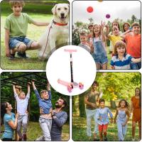 Patinete para niños - Patinete con ruedas para niños | Patinetes para niños con altura ajustable | Patinete antideslizante para niños | Plataforma extra ancha, ruedas iluminadas para que los niños jueguen al aire libre y aprendan a conducir - details 1