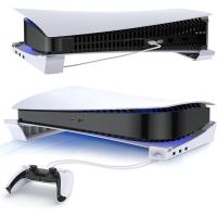 Soporte Horizontal para PS5 con 4 extensiones USB, soporte para capas de consola de gabinete, para disco Playstation 5 y edición Digital - details 3