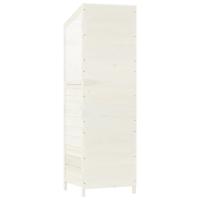 Cobertizo de jardín madera maciza de abeto blanco 55x52x174,5cm Decoración de muebles de jardín al aire libre - details 5