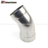 Pipilla De Escape Para Coche Y Motocicleta De Acero Inoxidable 45 Grados Material SU304 Diámetro Interior 51MM 63MM Tubo De Escape - details 4