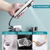 Ducha para Bidé WC - Cabezal de Pulverización Ajustable en ABS con Adaptador G1/2", 2 Funciones de Agua, Chorro Potente Integrado para Mascotas/Limpieza de Pañales/Baño/Rincones del Inodoro - details 5
