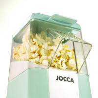 Palomitero turquesa Jocca – Palomitas en 3 minutos, sin aceites ni grasas, fácil de usar y limpiar. Botón único. Incluye vaso medidor. Diseño compacto de 28.5x16x19.5cm. Ideal para tardes de cine, saludable y práctico. 220-240V ~ 50-60Hz - details 2